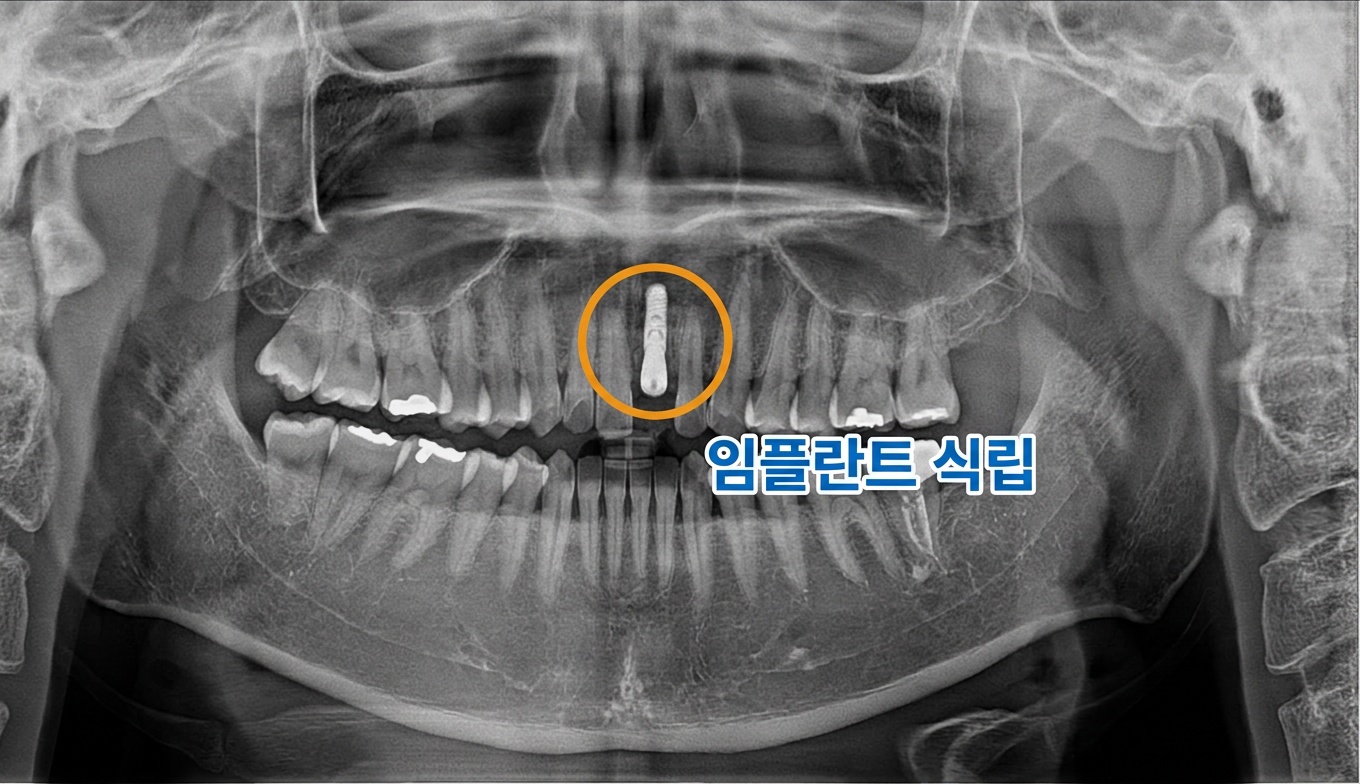 [치료 중] #21치아 발치 후 즉시 임플란트 식립술 진행