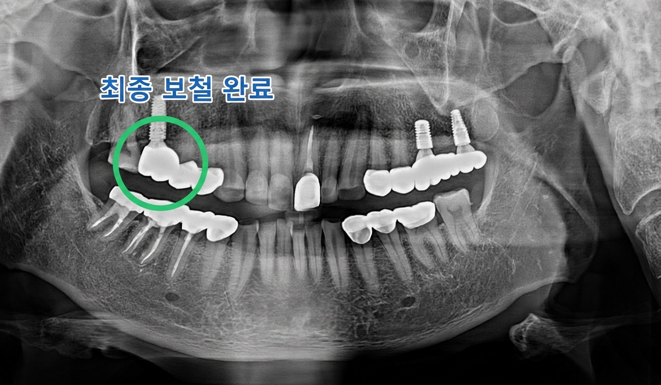 [치료 후] #16 임플란트 보철물 장착 완료