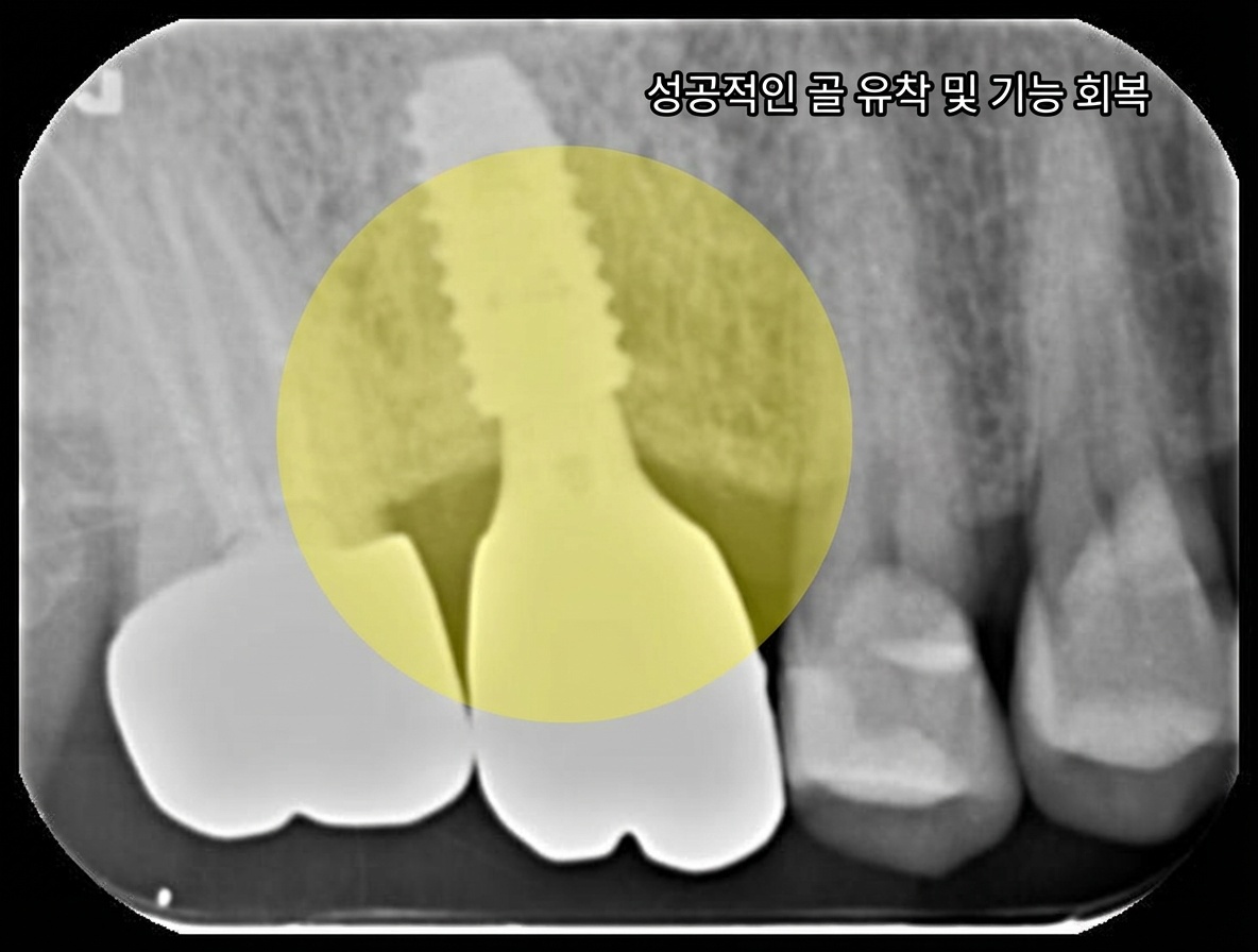 임플란트 식립 후 X-ray 사진